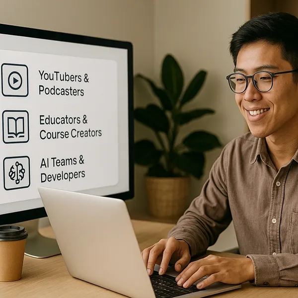 A content creator working at scale with Poppy AI.
